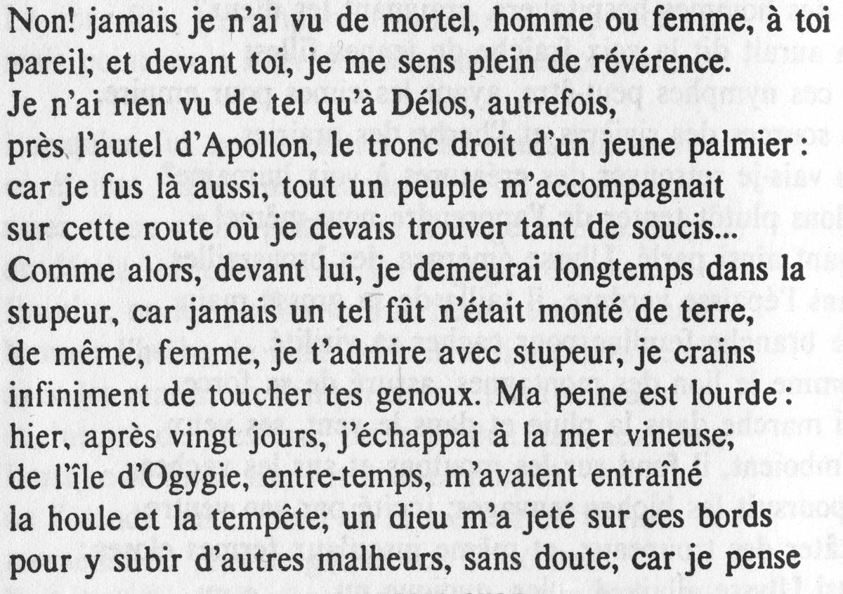 Homère, L'Odyssée, traduction Philippe Jacottet, Paris, Éditions La Découverte, 2004 — Martine de Bandol — © Apolline Lamoril